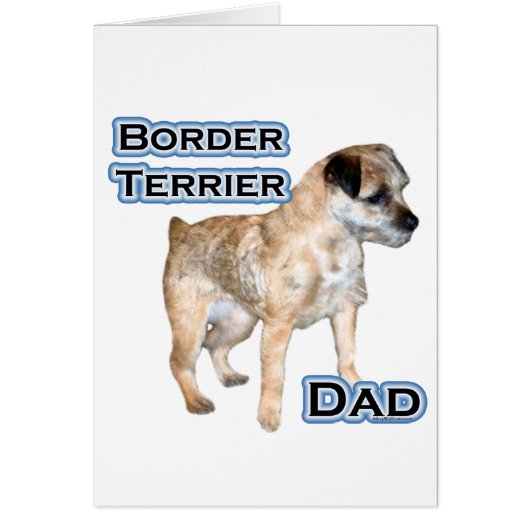 Border Terrier Dad 4 Cards (Front)