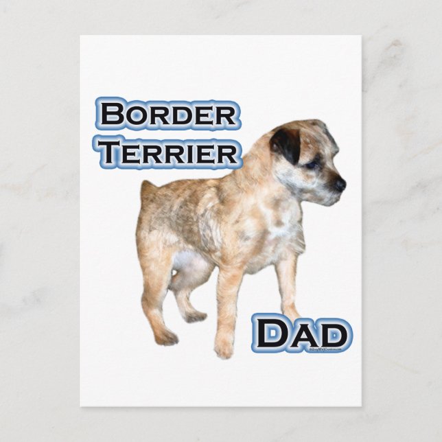 Border Terrier Dad 4 Postcard (Front)