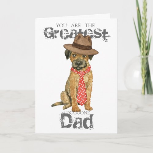 Border Terrier Dad Card