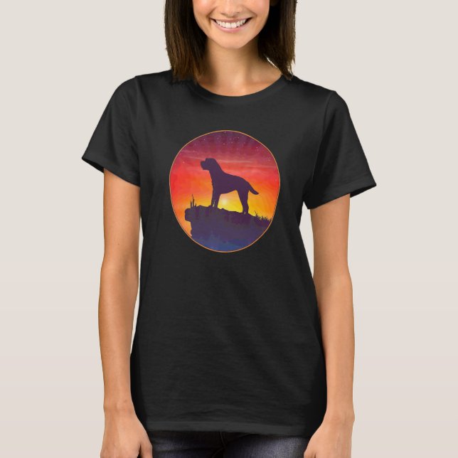 Border Terrier Dog Breed T-Shirt (Front)