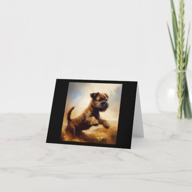 Border Terrier Dog  Card (Front)