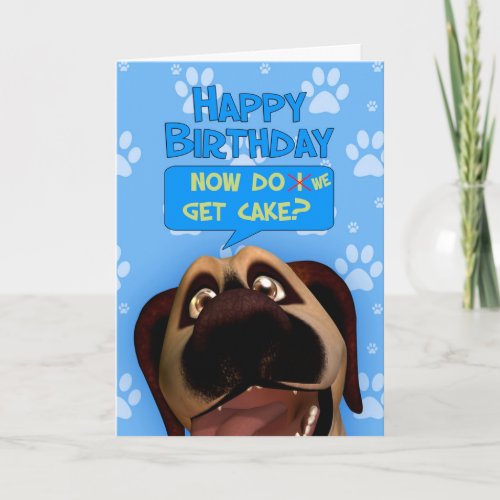 Border Terrier Dog Cartoon With A dash Of Humor Card