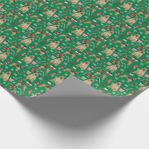 Border Terrier Dog Christmas Wrapping Paper