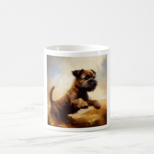 Border Terrier Dog  Coffee Mug (Center)