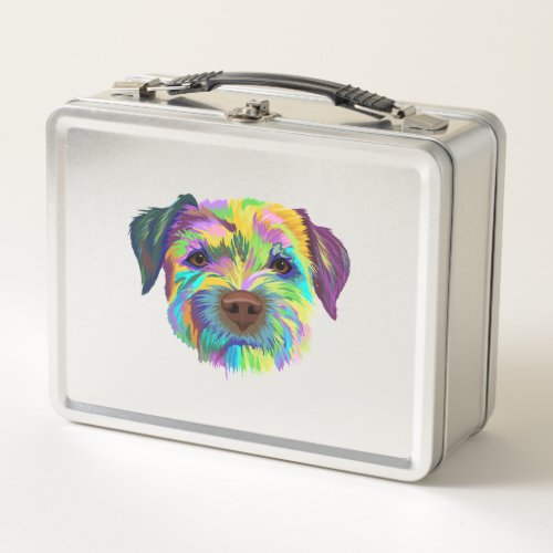 Border Terrier Dog  Metal Lunch Box