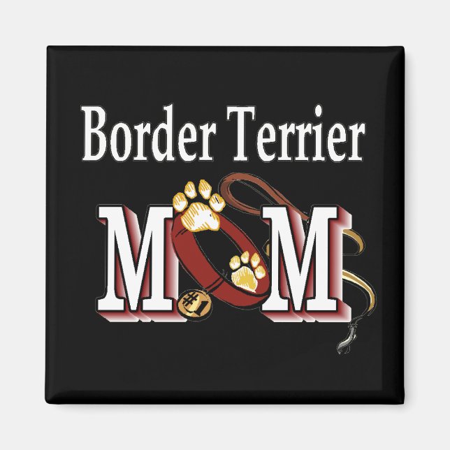 Border Terrier Dog MOM Magnet (Front)