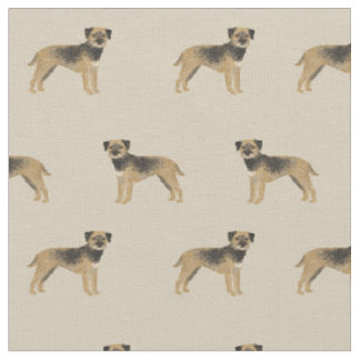border terrier dogs tan fabric
