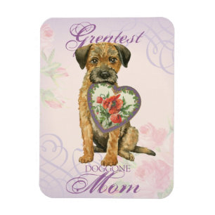 Border Terrier Heart Mom Magnet