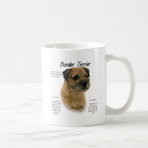 Border Terrier History Design Coffee Mug