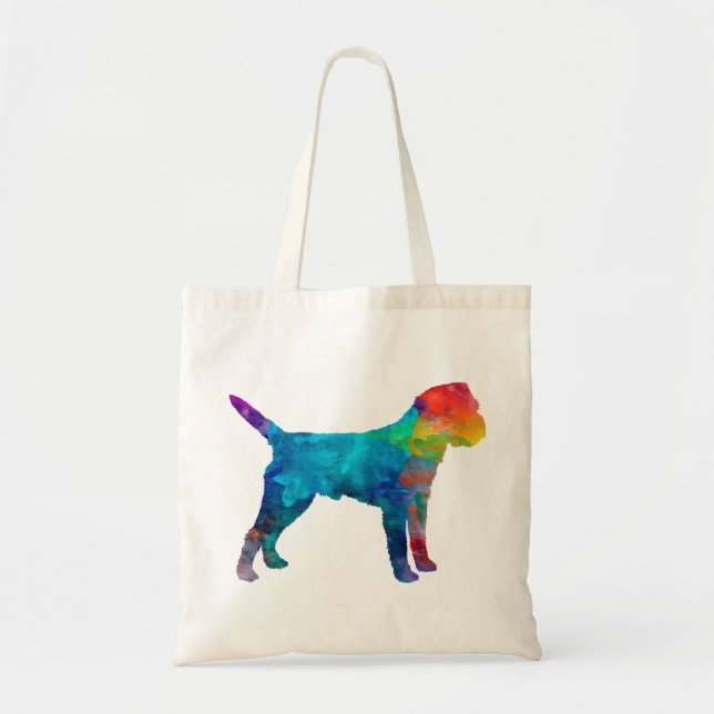 Border Terrier in watercolor Tote Bag (Front)