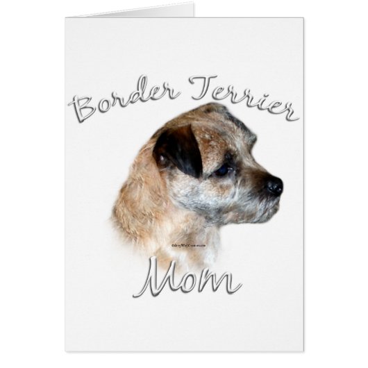 Border Terrier Mom 2 Cards (Front)