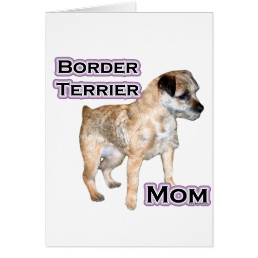 Border Terrier Mom 4 Cards (Front)