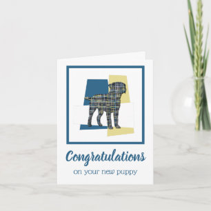 Border Terrier New Puppy Congratulations Greeting Card