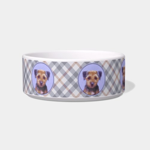 Border Terrier Painting _ Cute Original Dog Art Bowl