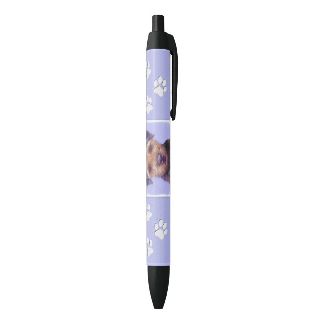 Border Terrier Painting - Cute Original Dog Art Pen (Bottom (Vertical))