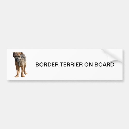 Border Terrier puppy dog cute BUMPER STICKER