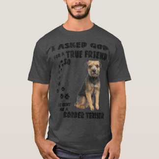 Border Terrier Quote Mom Dad Costume, Cute Small H T-Shirt