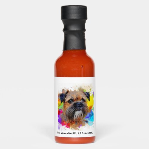 Border Terrier Splash Art   Hot Sauces
