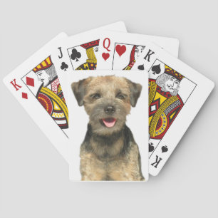 Border Terrier Sunshine and Butterflies Poker Cards