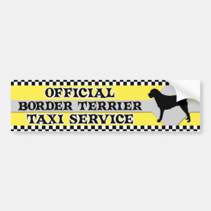 Border Terrier Taxi Service Bumper Sticker