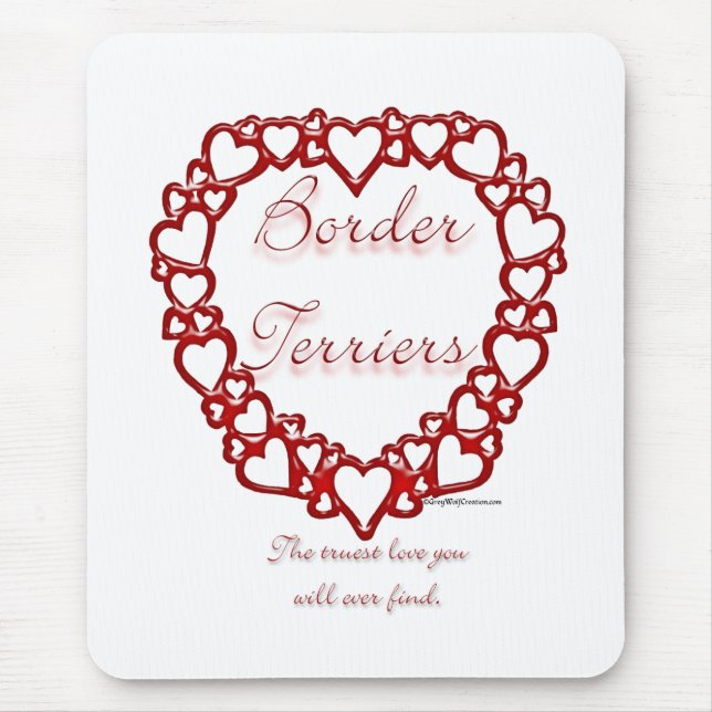 Border Terrier True Love Mouse Pad (Front)