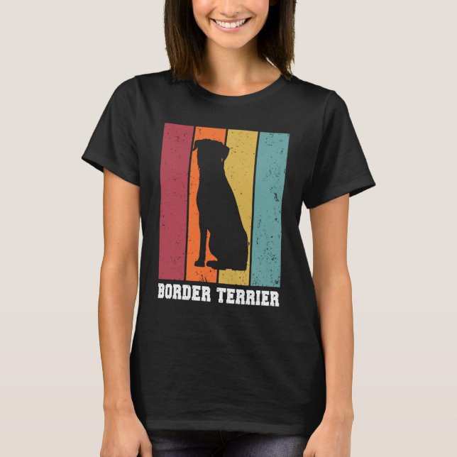 Border Terrier Vintage  1 T-Shirt (Front)