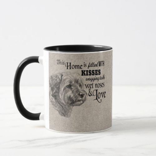 Border Terrier vintage portrait cute quote Mug