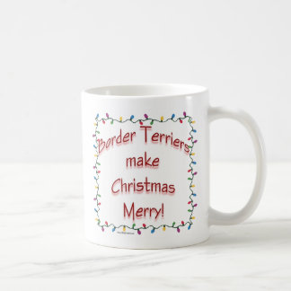 Border Terriers Make Christmas Merry Coffee Mug