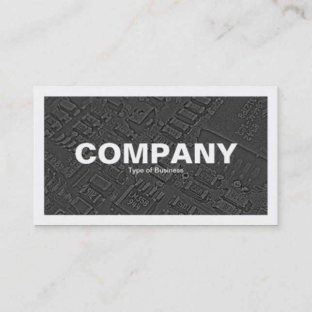 Bordered - Circuitry Business Card (Front)