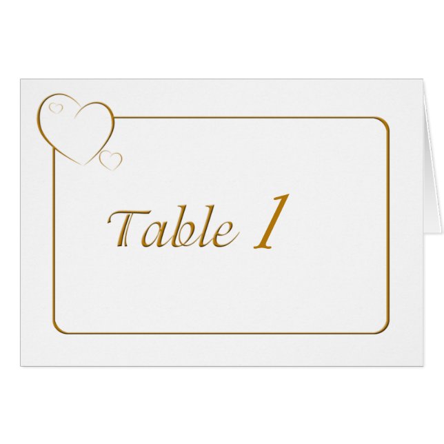 Bordered Hearts Topaz Cards (Front Horizontal)