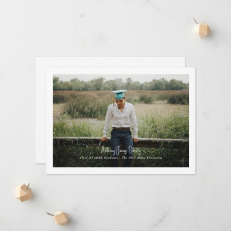 Bordered Simple Photo Modern Design Announcement