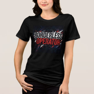 Borderless Operator Cyberpunk Techwear Glitch Tee