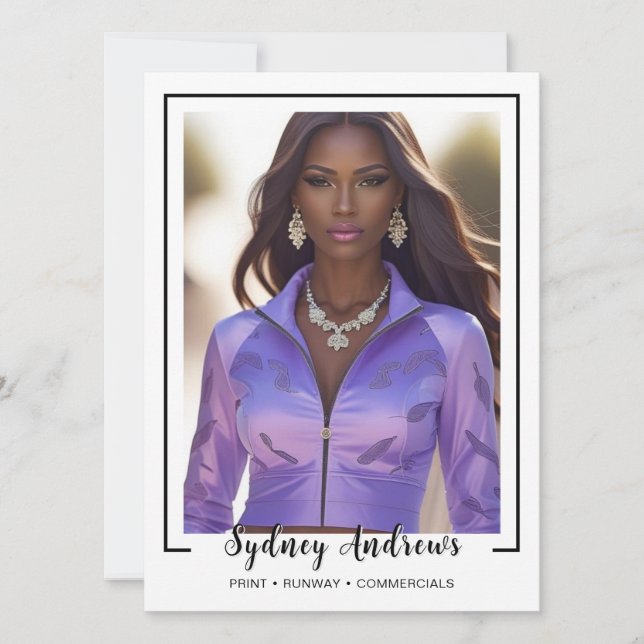 Borderline 4 Signature Modeling Comp Card (Front)