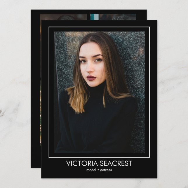 Borderline 5 Actor Model Talent Comp ZED Card (Front/Back)