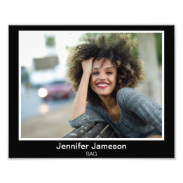 Borderline Actor Acting Headshots Landscape Photo Print