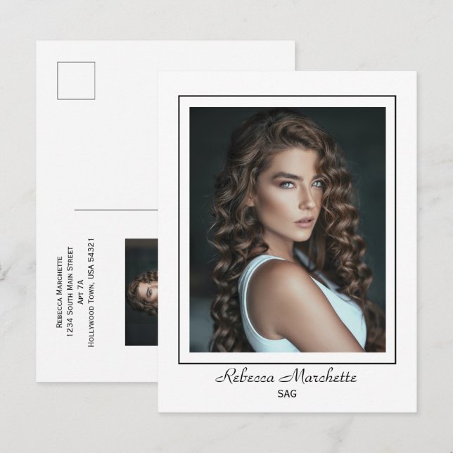 Borderline Actor Talent Promo Photo Postcard (Front/Back)