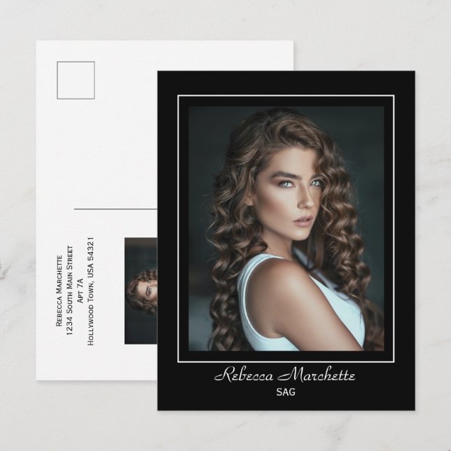 Borderline Actor Talent Promo Photo Postcard (Front/Back)