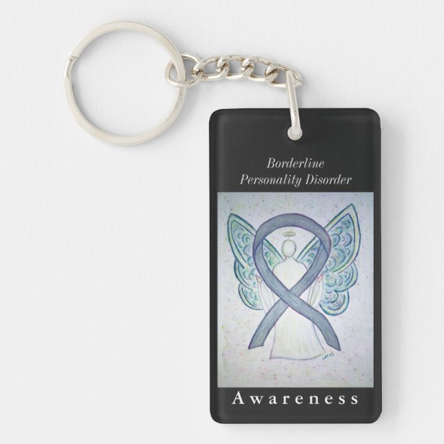 Borderline Personality Disorder Awareness Keychain (Front)