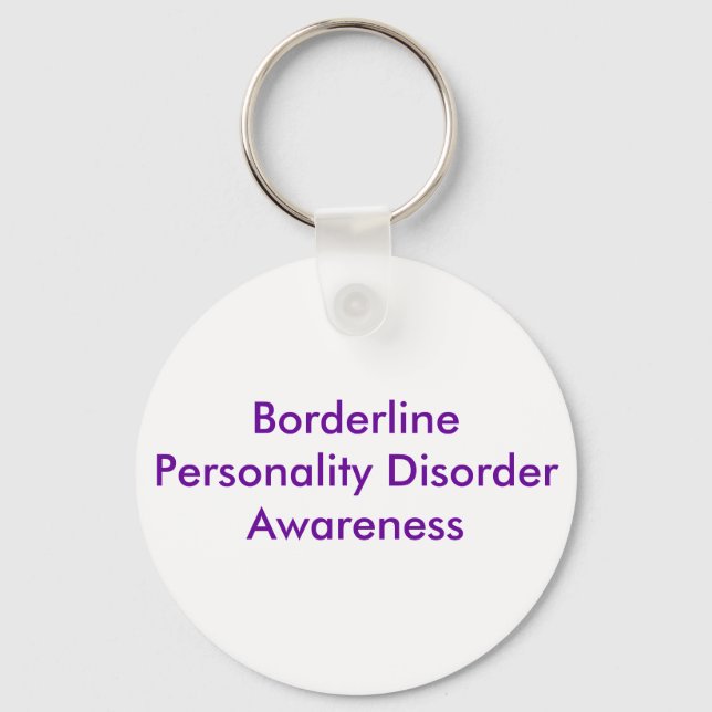 Borderline Personality Disorder Awareness Keychain (Front)