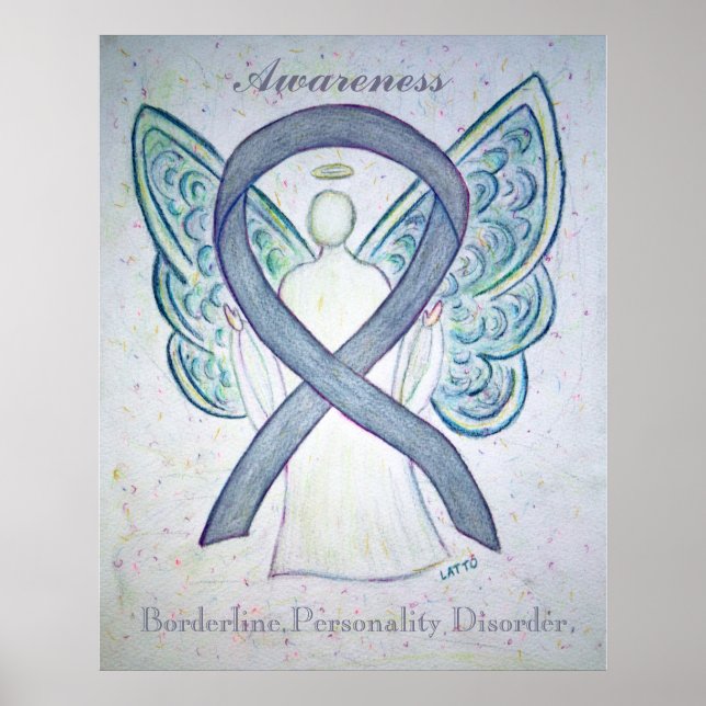 Borderline Personality Disorder Awareness Ribbon Poster (Front)