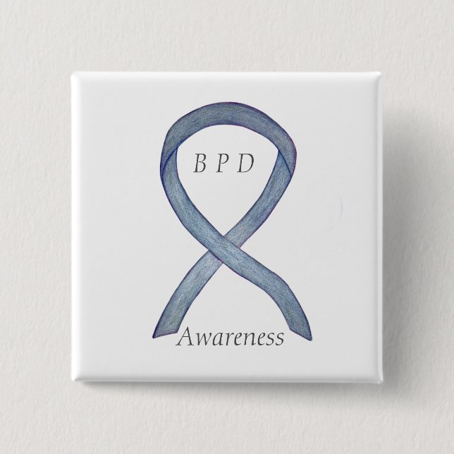 Borderline Personality Disorder (BPD) Ribbon Pins (Front)