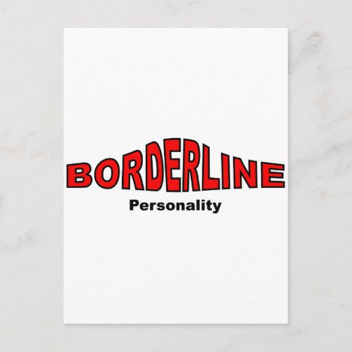 Borderline Personality Disorder Postcard