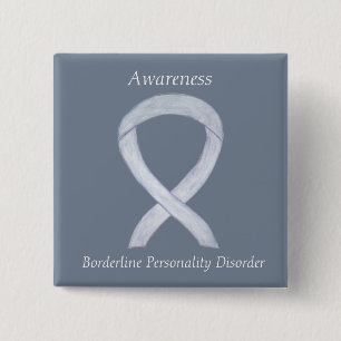 Borderline Personality Disorder Ribbon Custom Pin