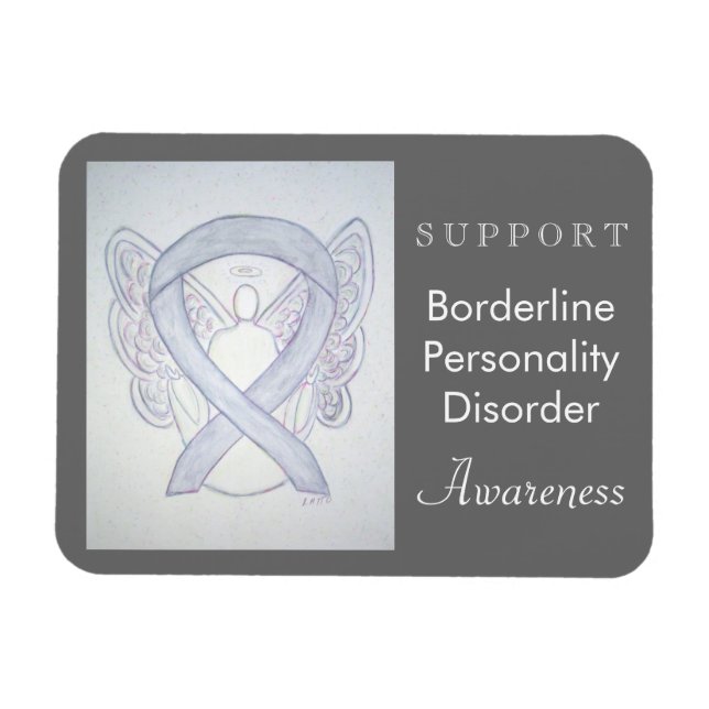 Borderline Personality Disorder Ribbon Magnet (Horizontal)