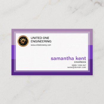 Borders Of Creative Purple Elegance Chairman Ceo Business Card by keikocreativecards at Zazzle