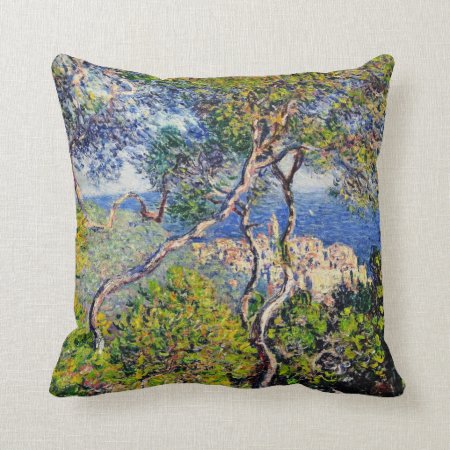 Bordighera, By Claude Monet Throw Pillow