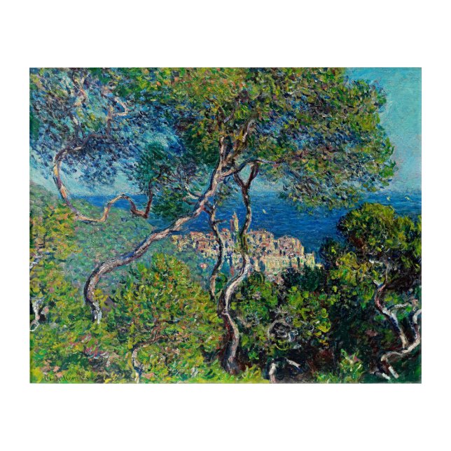 Bordighera by Monet: Breathtaking Acrylic Art (Front)