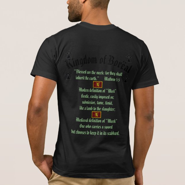 Boreal Forest Medieval Village T-Shirt (Back)