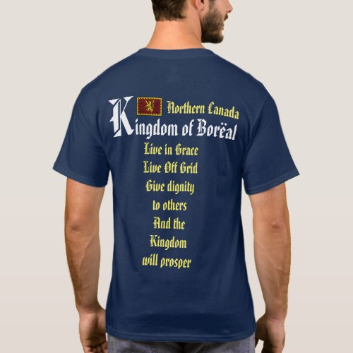 Boreal Forest Medieval Village T_Shirt