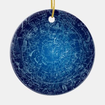 Boreal Hemysphere Sky Constellations Ceramic Ornament by Polipop at Zazzle